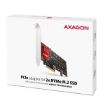 Obrázek AXAGON PCEM2-ND, PCIe x8 řadič - 2x M.2 NVMe M-key slot, RAID, podpora desek bez bifurkace, vč. LP