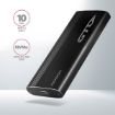 Obrázek AXAGON EEM2-GTO, USB-C 3.2 Gen 2 - M.2 NVMe SSD kovový THIN OVAL box