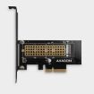 Obrázek AXAGON PCEM2-N, PCIe x4 - M.2 NVMe M-key slot adaptér, vč. LP