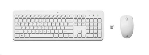 Obrázek HP 230 Wireless Mouse and Keyboard Combo (White) WW - bezdrátová klávesnice a myš