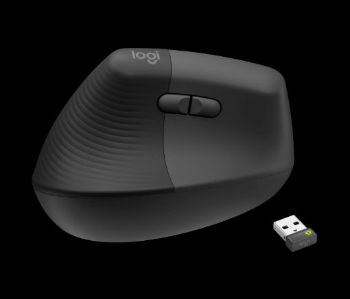 Obrázek Logitech Wireless Mouse Lift for Business Left, graphite / black ROZBALENO