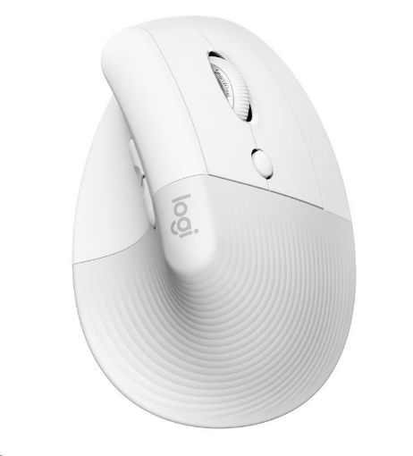 Obrázek Logitech Lift Vertical Ergonomic Mouse for Business, 2.4GHZ/BT, off-white/pale grey