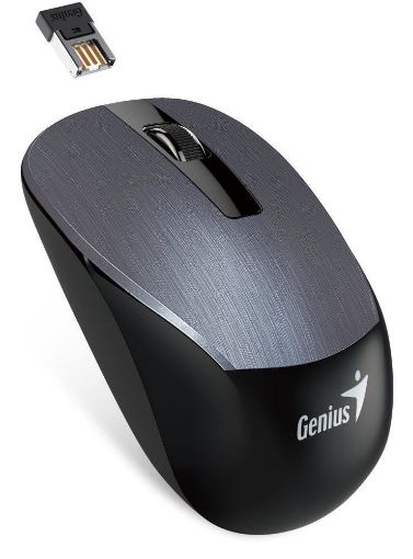 Obrázek GENIUS myš NX-7015/ 1600 dpi/ Blue-Eye senzor/ bezdrátová/ kovově šedá