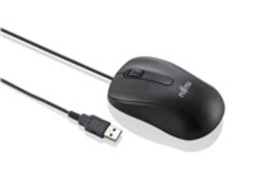 Obrázek FUJITSU myš M520 USB, 1000 dpi, optická mouse, 1.8m kabel - černá  / BALENÍ OBSAHUJE 10ks MYŠÍ /