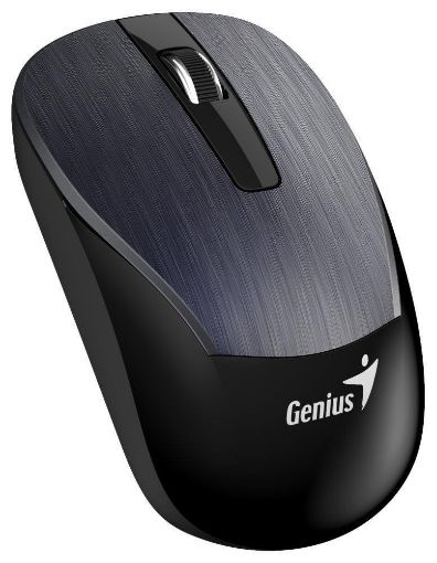 Obrázek GENIUS myš ECO-8015/ 1600 dpi/ dobíjecí/ bezdrátová/ kovově šedá