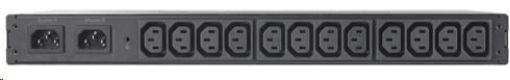 Obrázek APC Rack ATS, 230V, 10A, (12)C13 out, IEC-320 C14 (2)