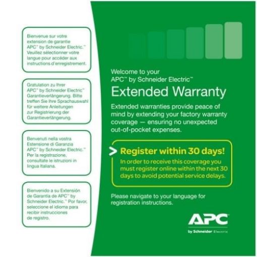 Obrázek APC Easy (1) Year Extended Warranty for (New product purchases) Easy UPS SRV 2 kVA