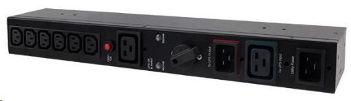 Obrázek CyberPower Manual Bypass Switch PDU, 16A, (6)C13, (1)C19, (1) IEC-C20, (1) IEC-C19, (2) IEC-C20