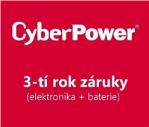 Obrázek CyberPower 3-tí rok záruky pro UT1500E, UT1500E-FR, CP1300EPFCLCD, MBP60AHVIEC82U, PDU20MVHVIEC24F
