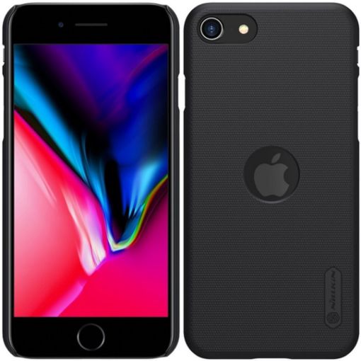 Obrázek Nillkin Super Frosted Zadní Kryt pro Apple iPhone SE 2022/2020 Black (With Logo Cutout)