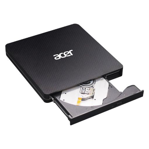 Obrázek ACER Portable DVD Writer, USB 3.5 + Type-C 3.0, 140 x 142 x 17mm, burn speed CD-R: 24X CD-RW: 16X ,DVD-R,8X, DVD-RW 6X