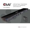 Obrázek Club3D dokovací stanice USB-C s napájecím adaptérem Triple Dynamic PD, 65 W