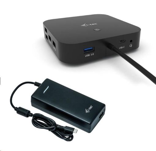 Obrázek iTec USB-C Dual Display Docking Station, Power Delivery 100W + Universal Charger 112W