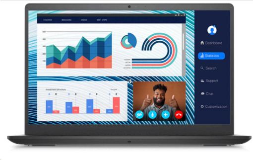 Obrázek DELL NTB Vostro 3420|i3-1115G4|8GB|256GB SSD|14.0"FHD|Intel UHD|FgrPr|3 Cell|65W|WLAN|Backlit Kb|W11 Pro|3Y NBD