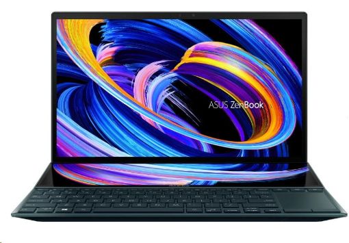 Obrázek ASUS NTB ZenBook Duo 14 (UX482) -i5-1155G7,14",16GB,512GBSSD,Intel Iris Xe Graphics,W11H,Modrá