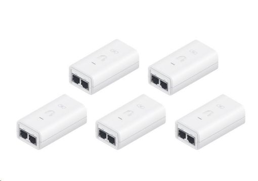 Obrázek UBNT POE-24-24W-5P, Gigabit PoE Injector, 24V/1A (24W), 5-Pack