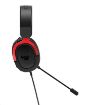 Obrázek ASUS sluchátka TUF Gaming H3 Red, Gaming Headset, černo-červená