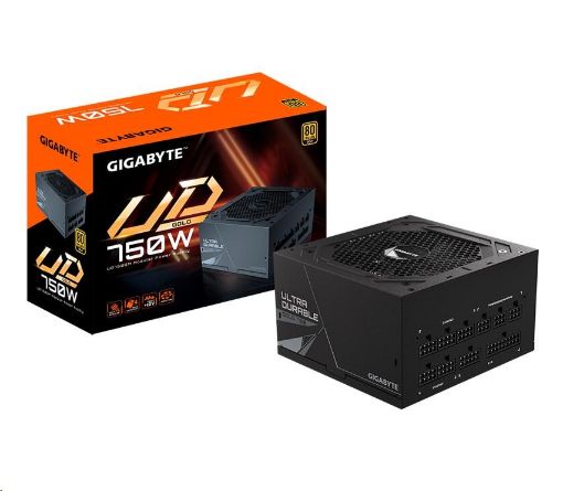 Obrázek GIGABYTE zdroj UD750GM, 750W, 80+ Gold, 120mm fan