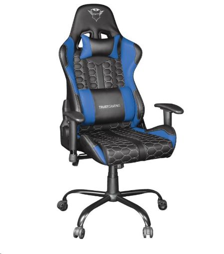 Obrázek TRUST herní křeslo GXT 708B Resto Gaming Chair, modrá