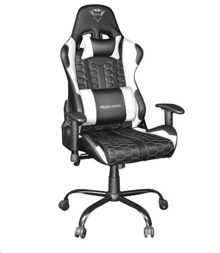 Obrázek TRUST herní křeslo GXT 708W Resto Gaming Chair, bílá