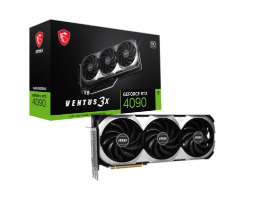 Obrázek MSI VGA NVIDIA GeForce RTX 4090 VENTUS 3X 24G OC, RTX 4090, 24GB GDDR6X, 3xDP, 1xHDMI