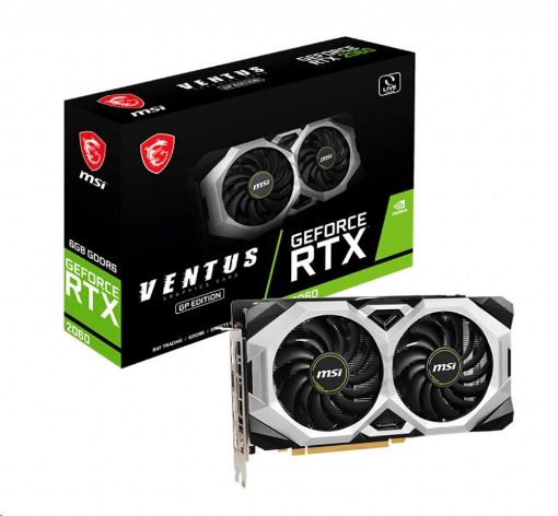 Obrázek MSI VGA NVIDIA GeForce RTX 2060 VENTUS GP, RTX 2060, 6GB GDDR6, 3xDP, 1xHDMI