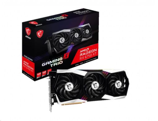 Obrázek MSI VGA AMD Radeon RX 6750 XT GAMING X TRIO 12G, RX 6750 XT, 12GB GDDR6, 3xDP, 1xHDMI