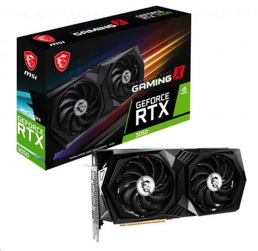 Obrázek MSI VGA NVIDIA GeForce RTX 3050 GAMING X 8G, RTX 3050, 8GB GDDR6, 3xDP, 1xHDMI