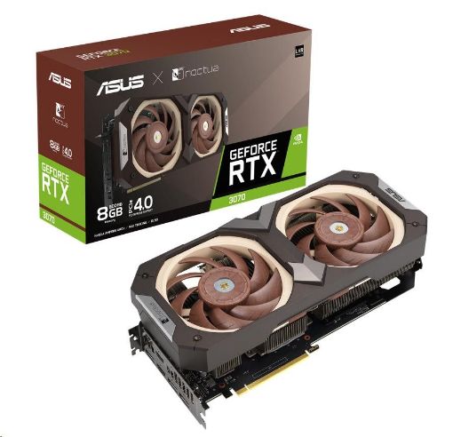 Obrázek ASUS VGA NVIDIA GeForce RTX 3070 Noctua Edition 8GB GDDR6, RTX 3070, 8GB GDDR6, 3xDP, 2xHDMI