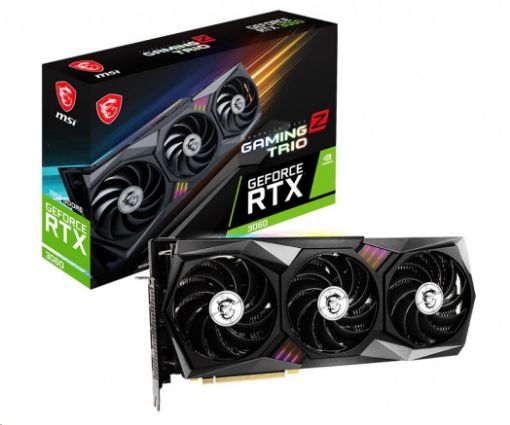 Obrázek MSI VGA NVIDIA GeForce RTX 3060 GAMING Z TRIO 12G, RTX 3060, 12GB GDDR6, 3xDP, 1xHDMI