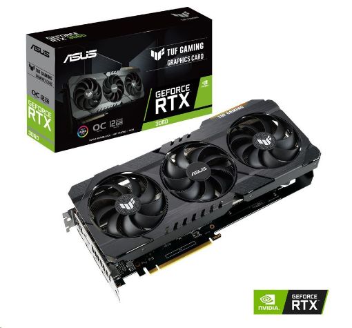 Obrázek ASUS VGA NVIDIA GeForce TUF Gaming RTX 3060 V2 OC Edition LHR, RTX 3060, 12GB GDDR6, 3xDP, 2xHDMI