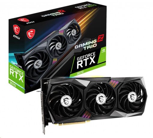 Obrázek MSI VGA NVIDIA GeForce RTX 3070 GAMING Z TRIO 8G LHR, RTX 3070, 8GB GDDR6, 3xDP, 1xHDMI