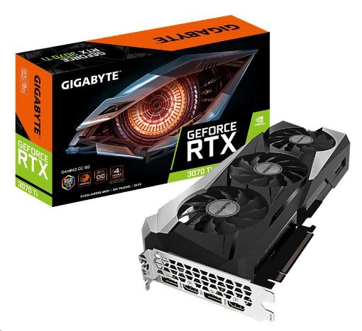 Obrázek GIGABYTE VGA NVIDIA GeForce RTX 3070 Ti GAMING OC 8G, RTX 3070 Ti LHR, 8GB GDDR6X, 2xDP, 2xHDMI