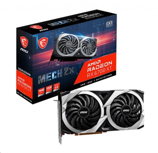 Obrázek MSI VGA AMD Radeon RX 6700 XT MECH 2X 12G OC, RX 6700 XT, 12GB GDDR6, 3xDP, 1xHDMI