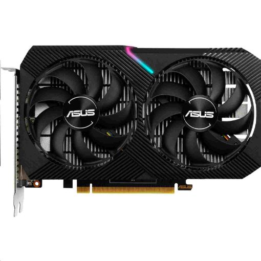 Obrázek ASUS VGA NVIDIA GeForce Dual GTX 1650 MINI 4GB GDDR6, GTX 1650, 4GB GDDR6, 1xDP, 1xHDMI, 1xDVI