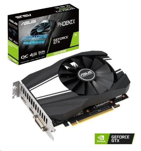 Obrázek ASUS VGA NVIDIA GeForce Phoenix GTX 1650 SUPER OC Edition 4GB GDDR6, GTX 1650 SUPER, 4GB GDDR6, 1xHDMI, 1xDVI