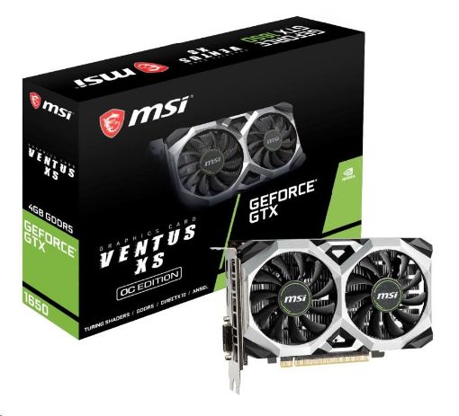 Obrázek MSI VGA NVIDIA GeForce GTX 1650 VENTUS XS 4G OC, 4GB GDDR5