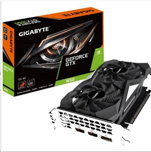 Obrázek GIGABYTE VGA NVIDIA GeForce GTX 1650 OC 4G, 4GB GDDR5, 2xHDMI, 1xDP