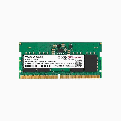 Obrázek SODIMM DDR5 8GB 4800MHz TRANSCEND JM 1Rx16 1Gx16 CL40 1.1V