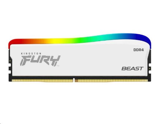 Obrázek DIMM DDR4 8GB 3600MT/s CL17 KINGSTON FURY Beast White RGB SE