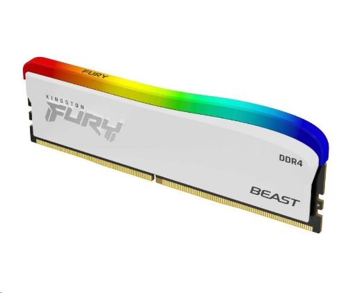 Obrázek DIMM DDR4 8GB 3200MT/s CL16 KINGSTON FURY Beast White RGB SE