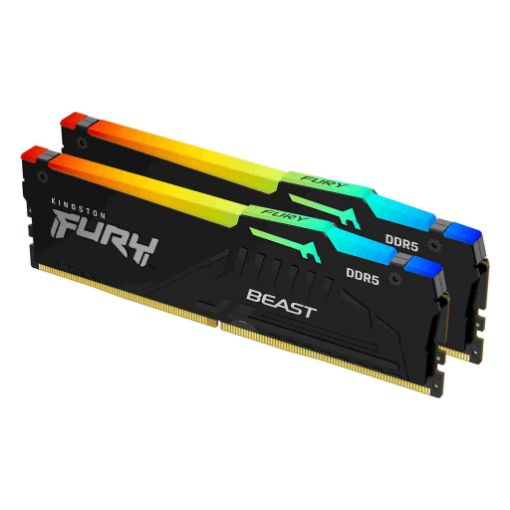 Obrázek DIMM DDR5 32GB 5600MT/s CL40 (Kit of 2) KINGSTON FURY Beast RGB