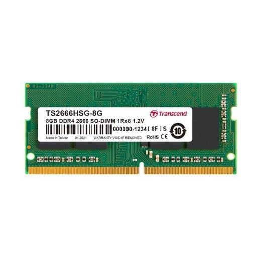 Obrázek SODIMM DDR4 8GB 2666MHz TRANSCEND 1Rx16 1Gx16 CL19 1.2V