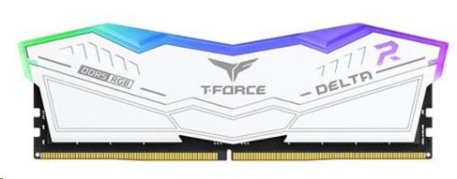 Obrázek DIMM DDR5 32GB 6400MHz, CL40, (KIT 2x16GB), T-FORCE DELTA RGB, white