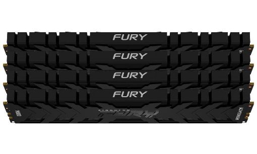 Obrázek DIMM DDR4 128GB 2666MT/s CL15 (Kit of 4) KINGSTON FURY Renegade Black