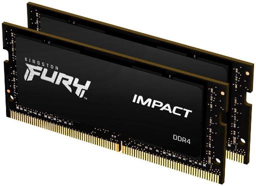 Obrázek SODIMM DDR4 32GB 2666MT/s CL15 (Kit of 2) 1Gx8 KINGSTON FURY Impact