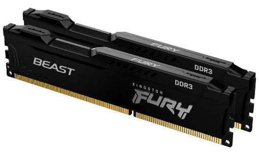 Obrázek DIMM DDR3 16GB 1866MT/s CL10 (Kit of 2) KINGSTON FURY Beast Black