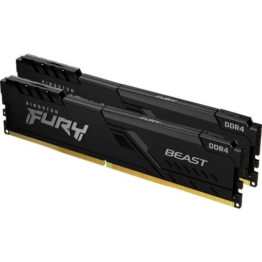 Obrázek DIMM DDR4 32GB 3733MT/s CL19 (Kit of 2) 1Gx8 KINGSTON FURY Beast Black