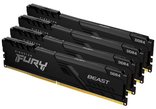 Obrázek DIMM DDR4 16GB 3200MT/s CL16 (Kit of 4) KINGSTON FURY Beast Black