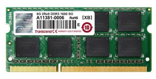 Obrázek SODIMM DDR3 8GB 1600MHz TRANSCEND JetRam™, 512Mx8 CL11, retail